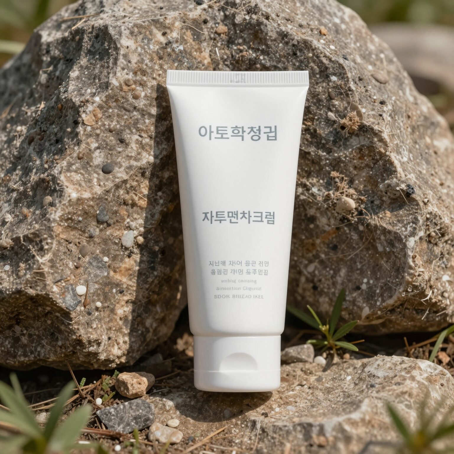 아토팜선크림 제품 이미지로 민감성 피부에 안전한 자외선 차단제를 보여줌