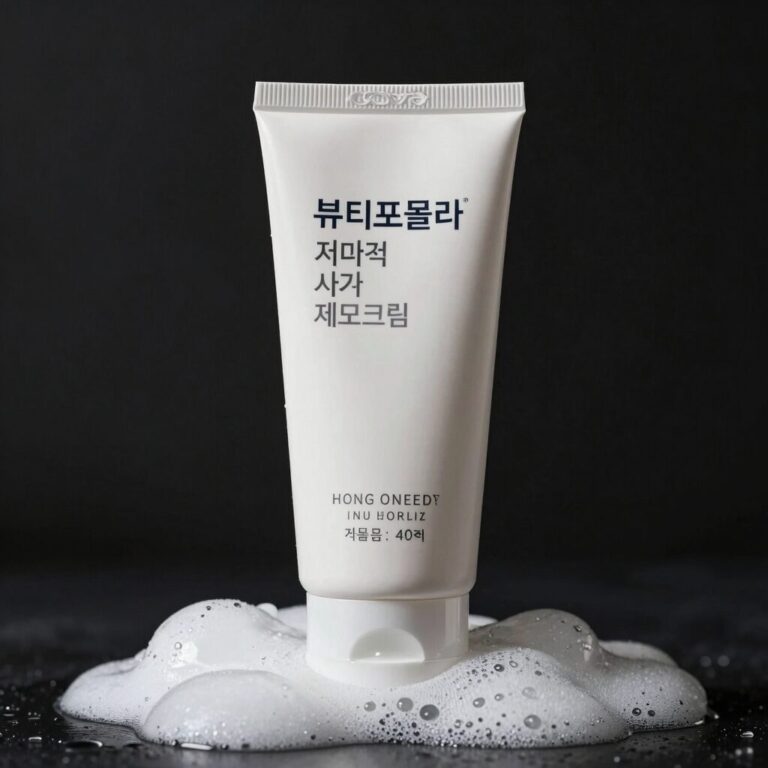뷰티포뮬라 저자극 샤워 제모크림의 몽글몽글한 질감