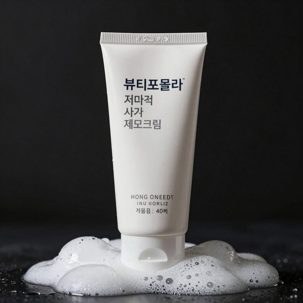 뷰티포뮬라 저자극 샤워 제모크림의 몽글몽글한 질감