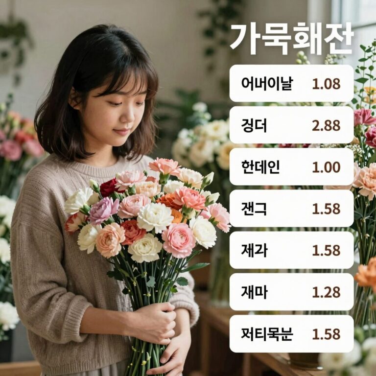 어버이날 카네이션 생화 가격 비교 차트