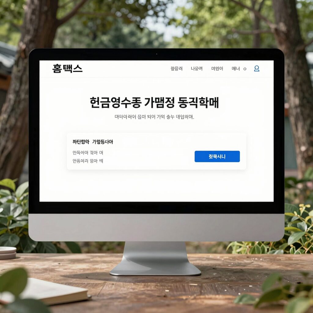 홈택스 현금영수증 가맹점 등록 화면