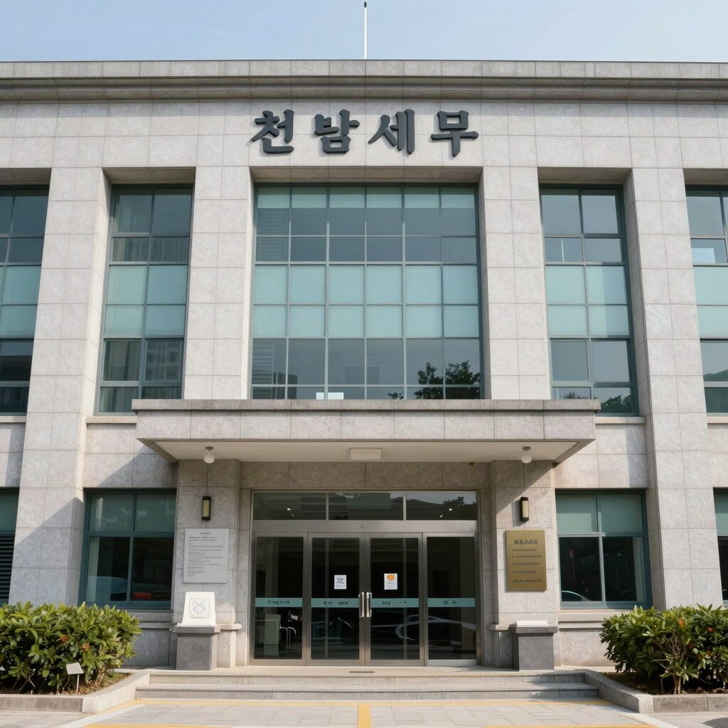 천안세무서 건물 외관 사진