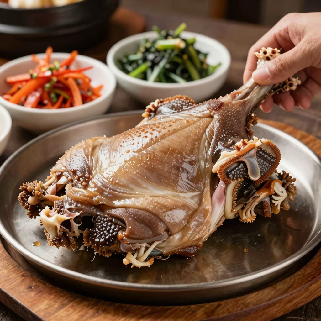 담양 오리 맛집 대표 메뉴 오리구이와 반찬