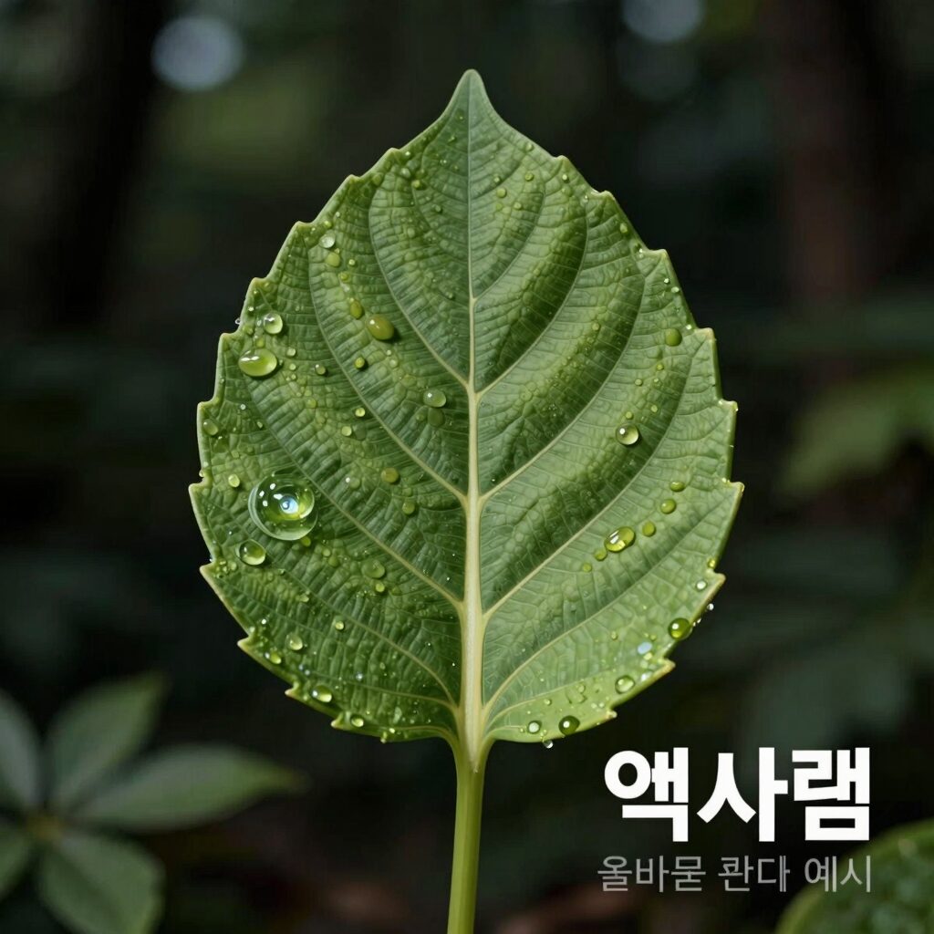 엑사콤 잎마름 증상과 올바른 햇빛 관리 예시