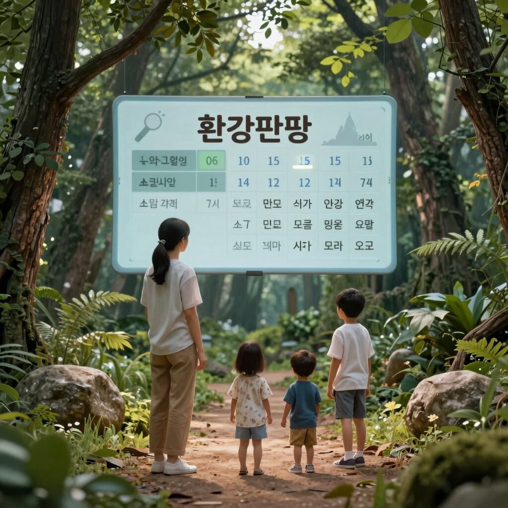 나와가족 환경판 구성 예시 사진