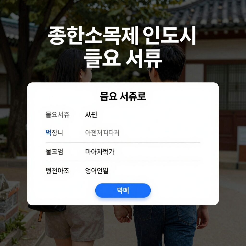 종합소득세 신고 시 필요 서류를 정리하는 방법을 보여주는 이미지
