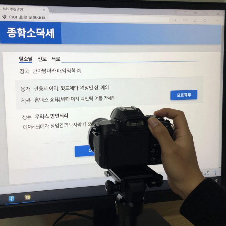 종합소득세 홈택스 신고 화면 예시