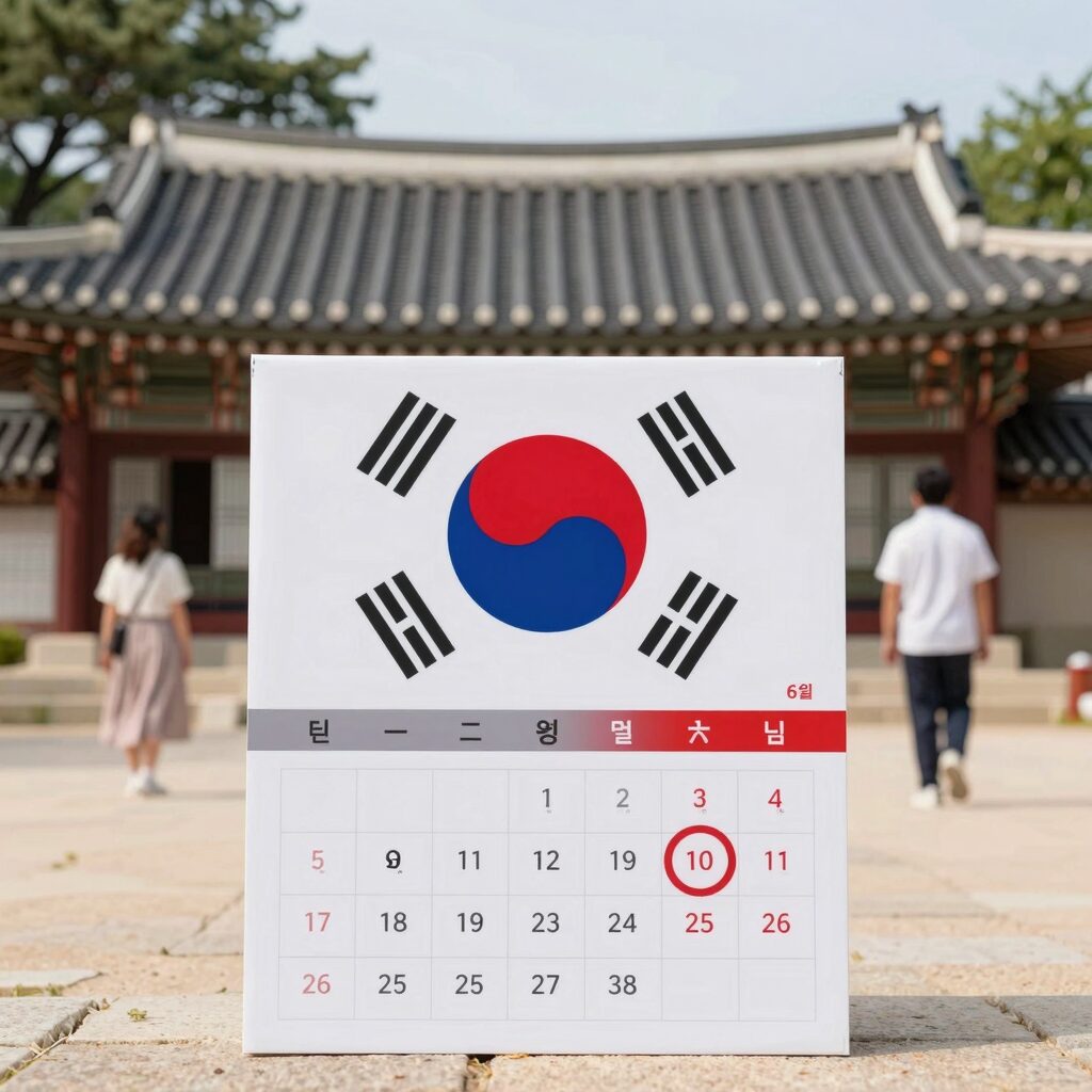 2026년 6월 달력에서 현충일과 지방선거일이 표시된 빨간 날 이미지