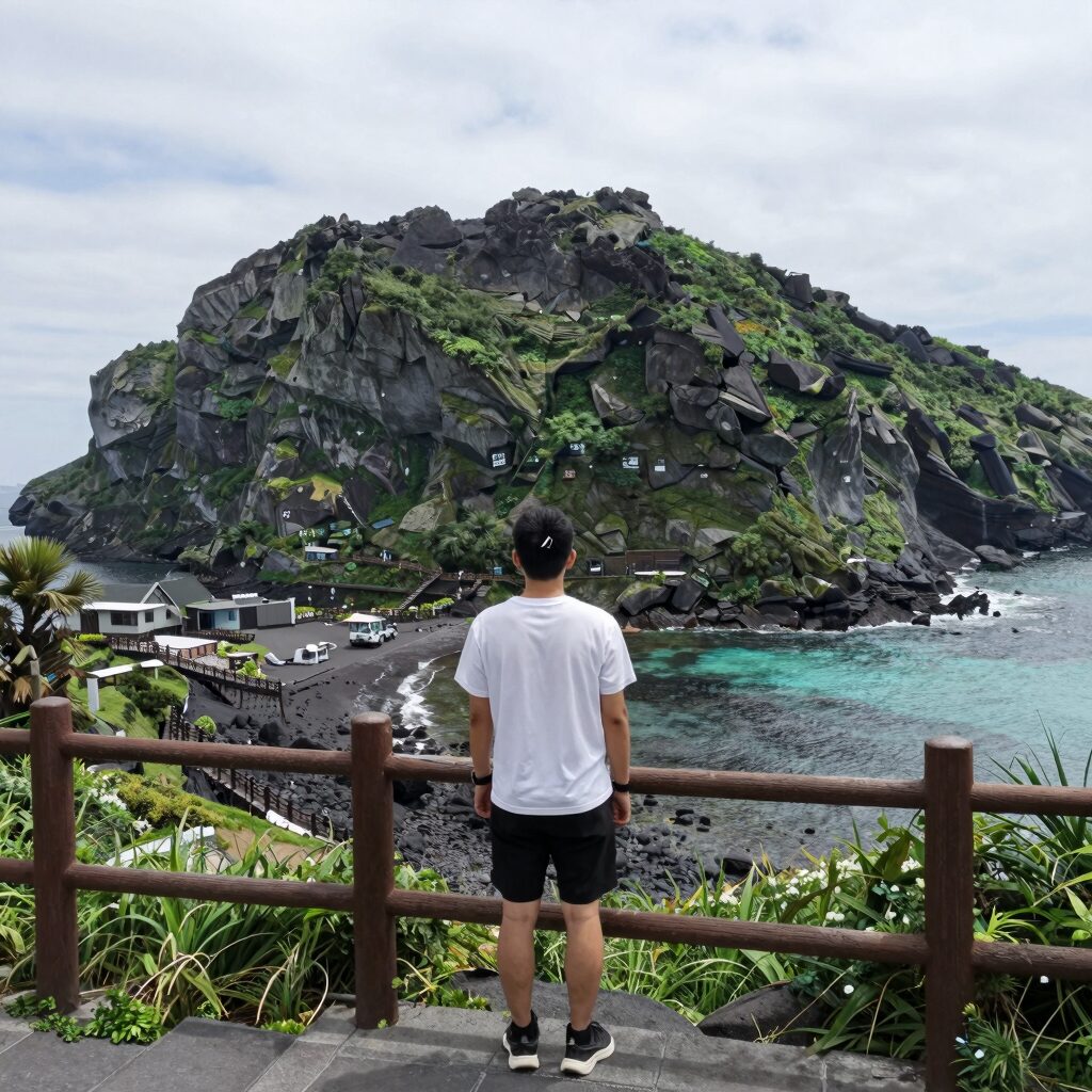 6월 제주도 여행 코스로 추천하는 성산일출봉 전경