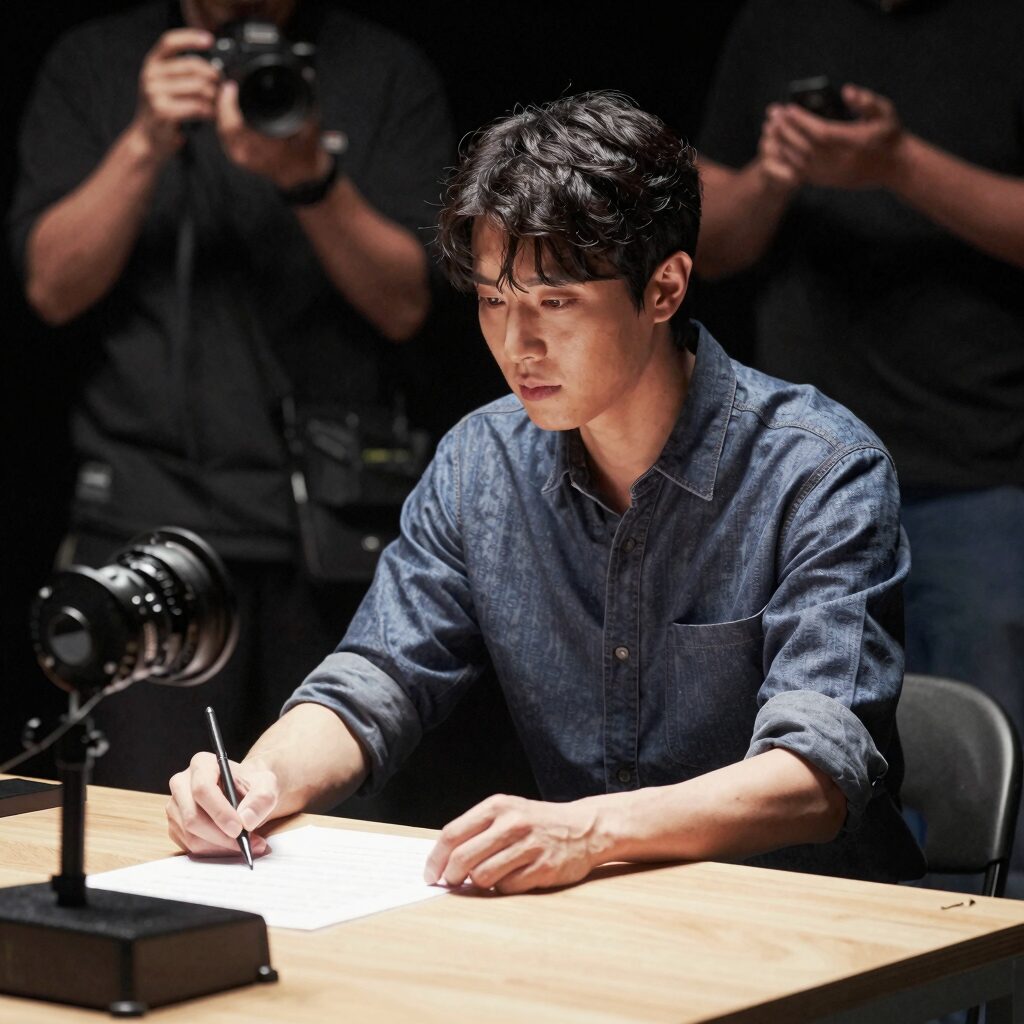 정문성 배우가 비하인드 더 무대에서 연기하는 모습