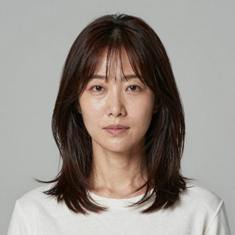 김혜수 55세 중단발 레이어드컷 스타일링