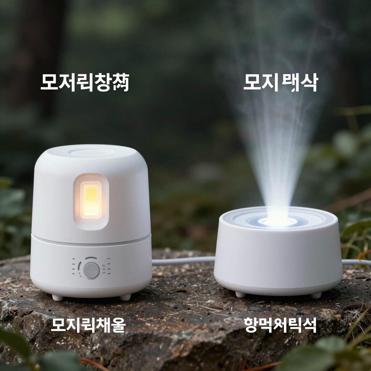 LED 모기퇴치기 전격식 흡입식 유인제 병용식 비교 이미지