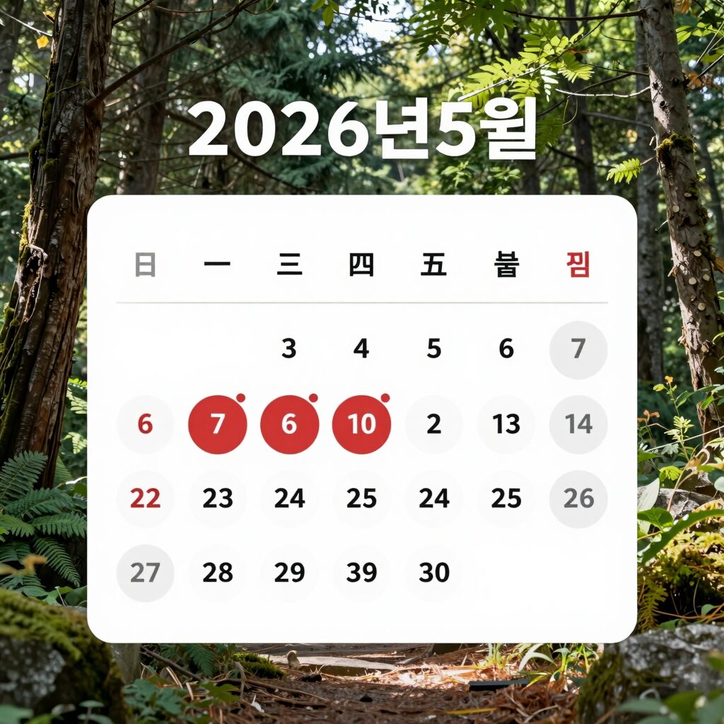 2026년5월 대형마트 휴무일 달력으로 한눈에 확인