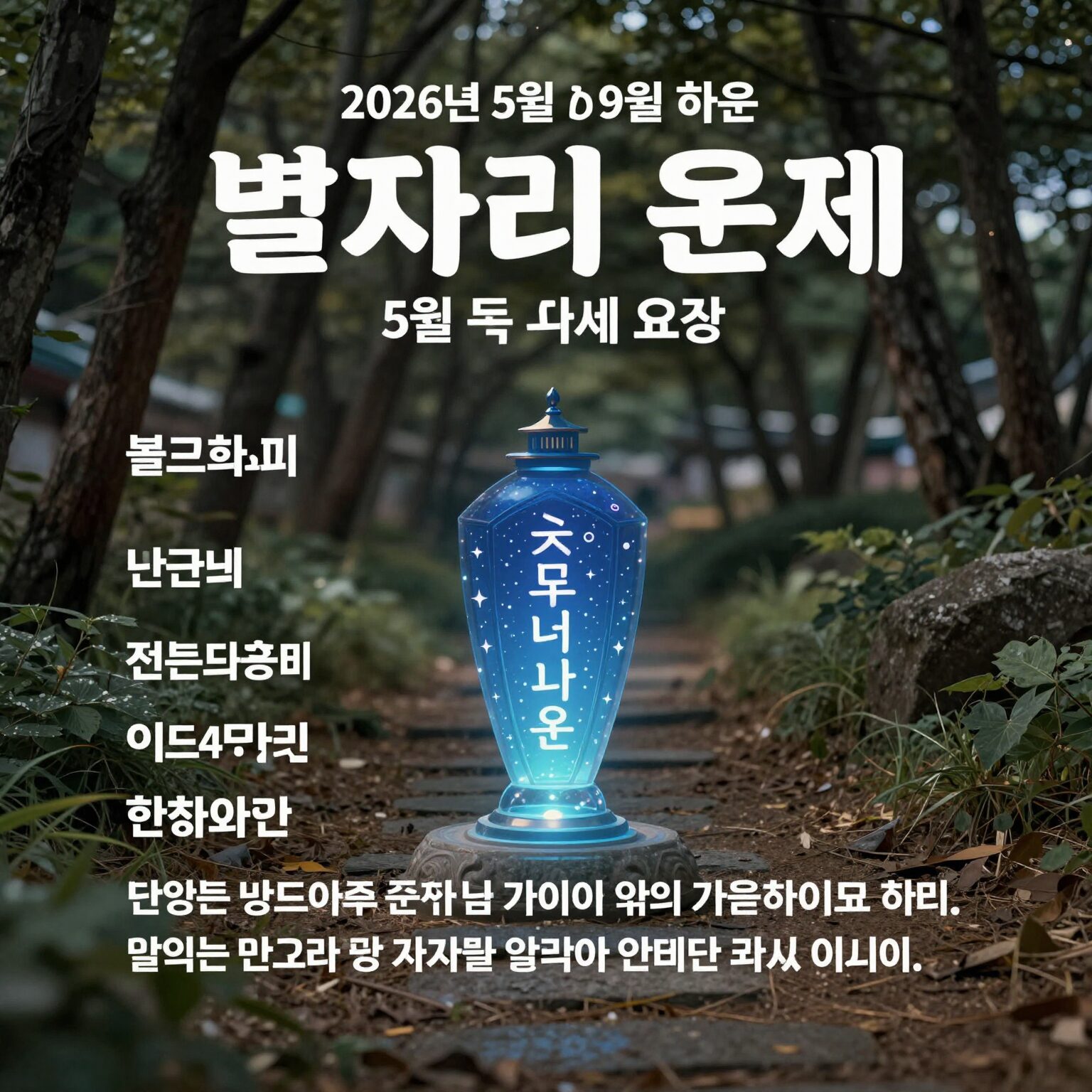 2026년 5월 하순 별자리 운세 요약 이미지