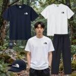 노스페이스 반팔티를 활용한 데일리 스타일링 코디 예시
