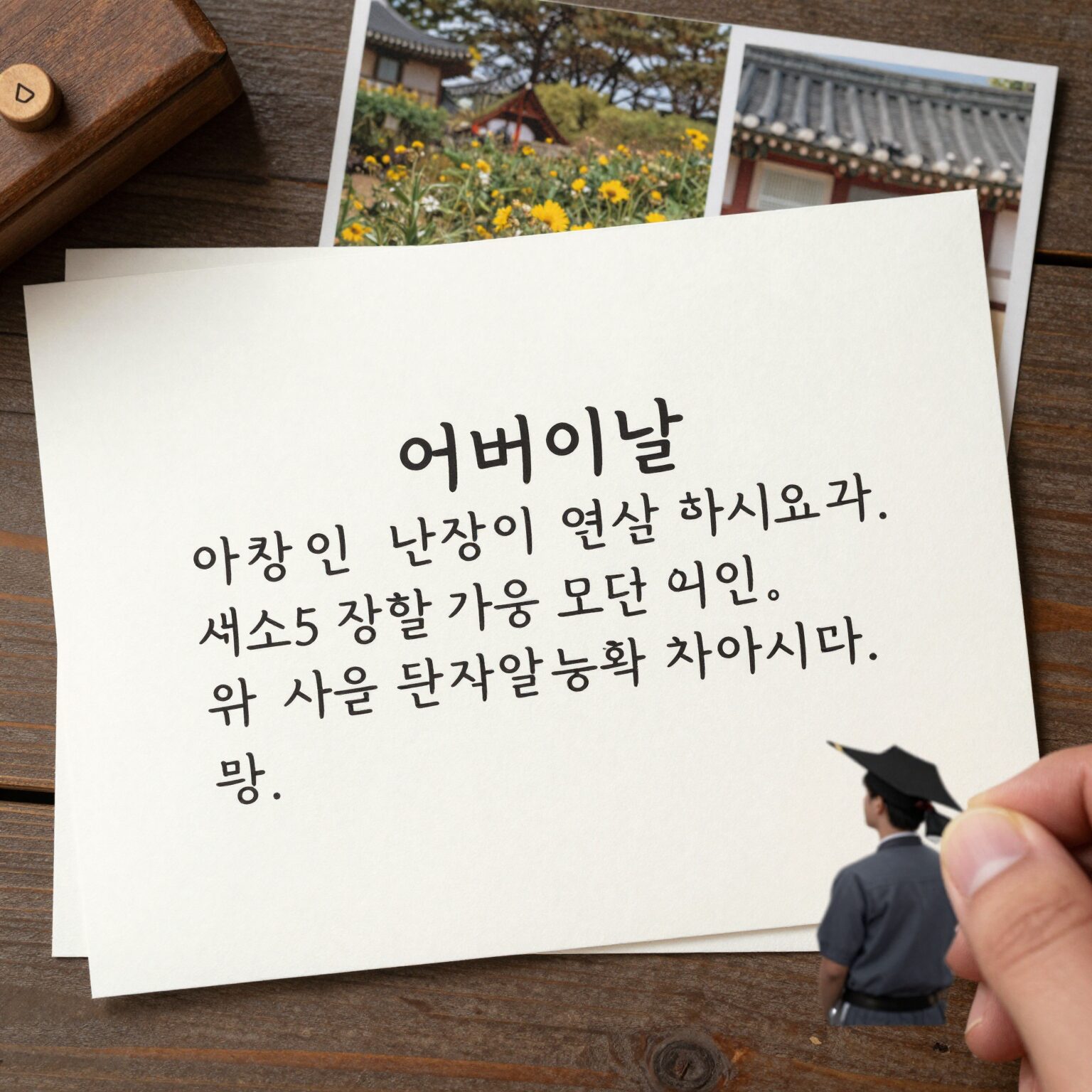 어버이날 손편지에 쓸 감동 문구 예시와 카드 이미지
