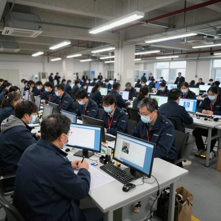 삼성전자 반도체 공장 내부 파업 대비 생산라인 모습