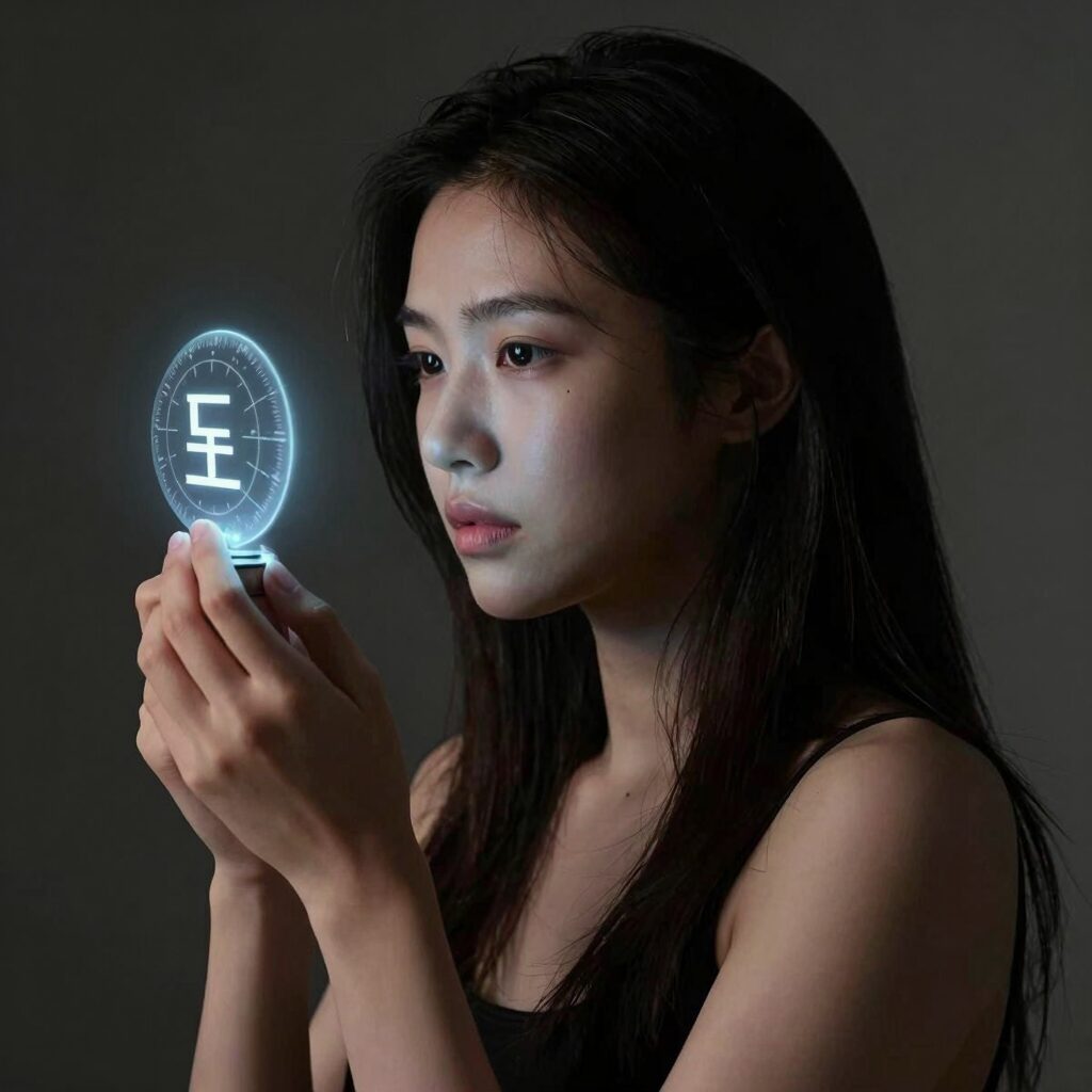 토성 1하우스 사람의 신중한 연애 시작을 상징하는 이미지