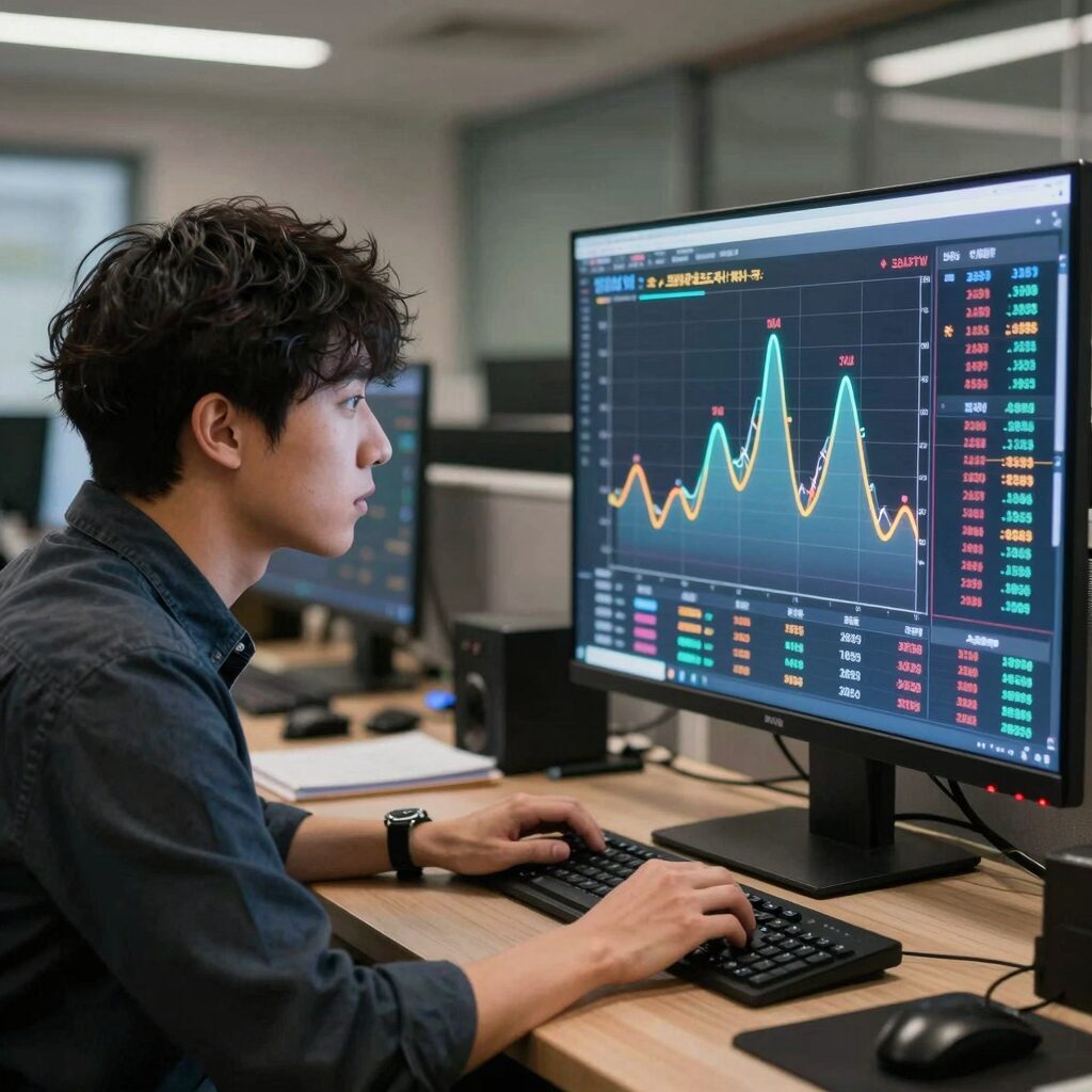 코스피 지수 급락과 매도 사이드카 발동 상황