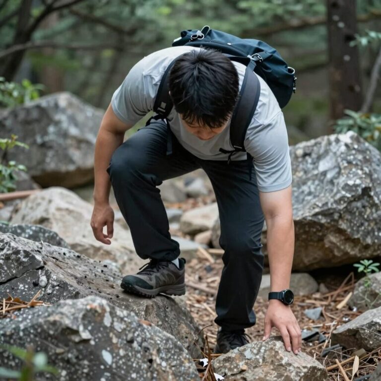 등산 중 실족사 사고를 설명하는 이미지