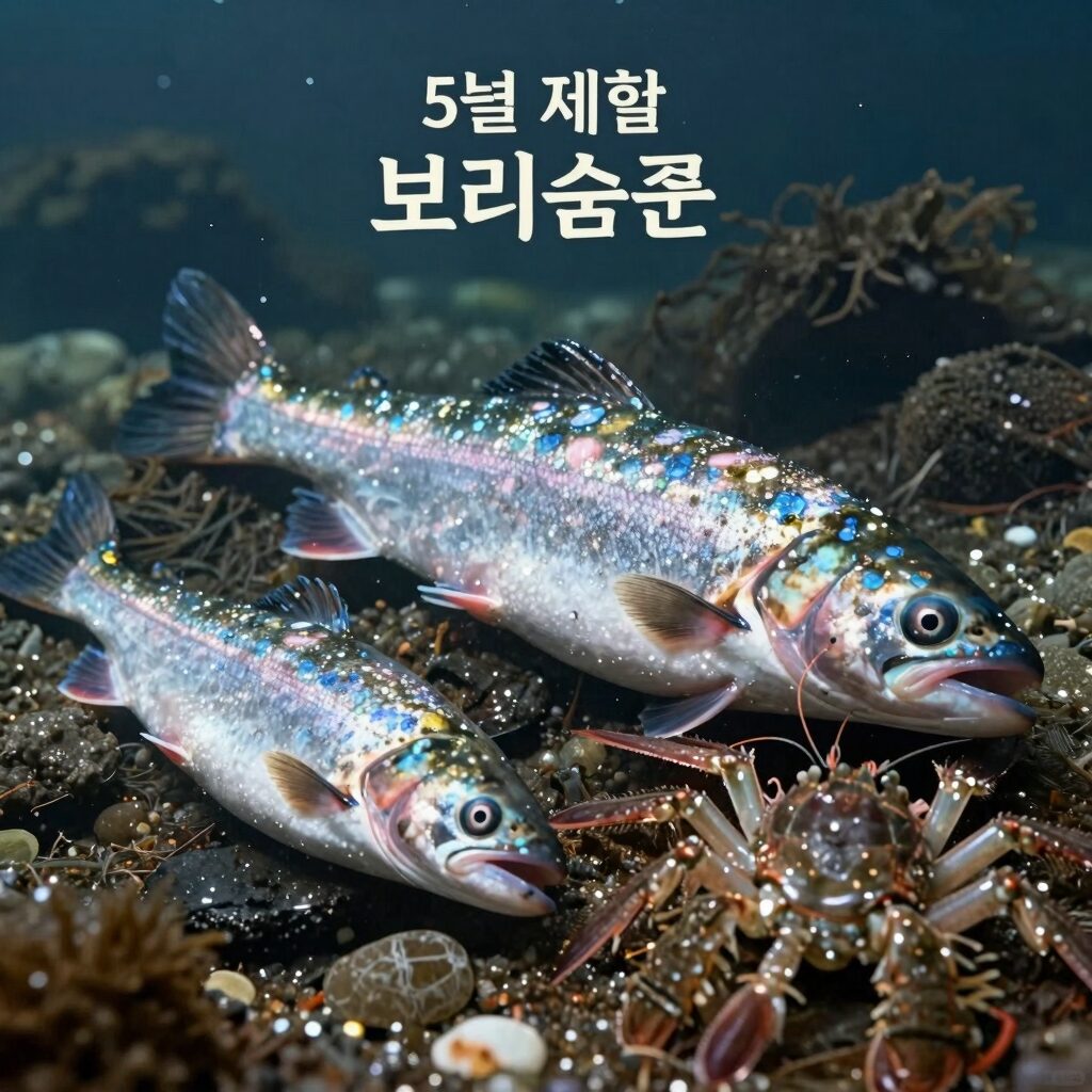 5월 제철 생선 보리숭어와 갑오징어