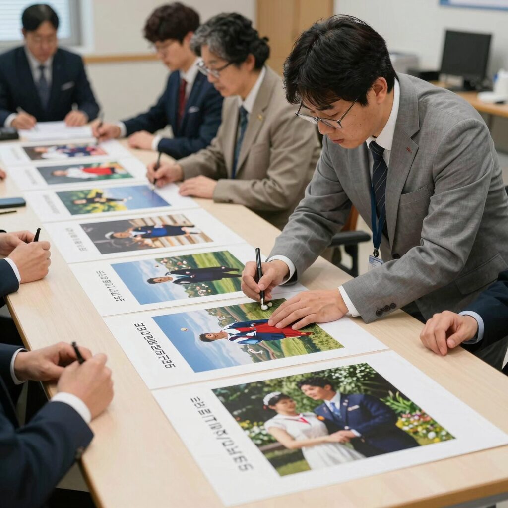 Edimakor 소프트웨어 인터페이스에서 스승의날 이미지를 타임라인에 배치하는 모습