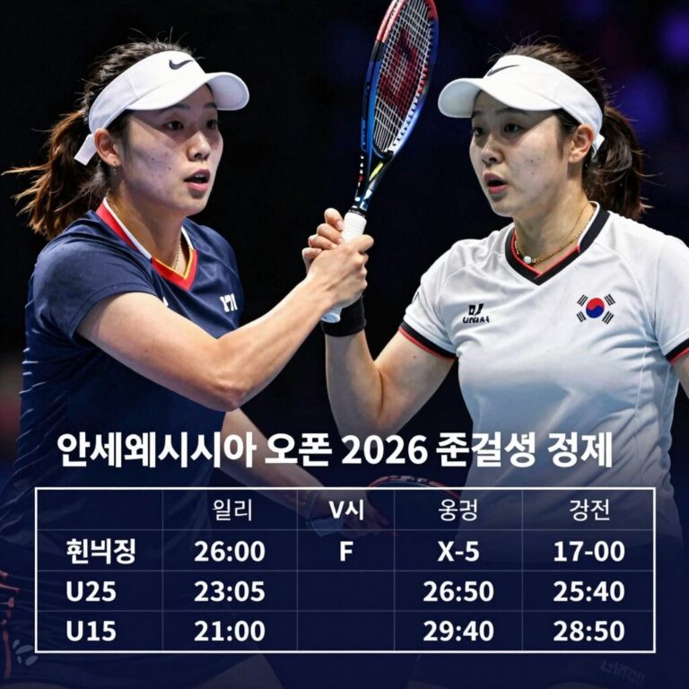 안세영 인도네시아 오픈 2026 준결승 경기 중계 일정과 천위페이 맞대결