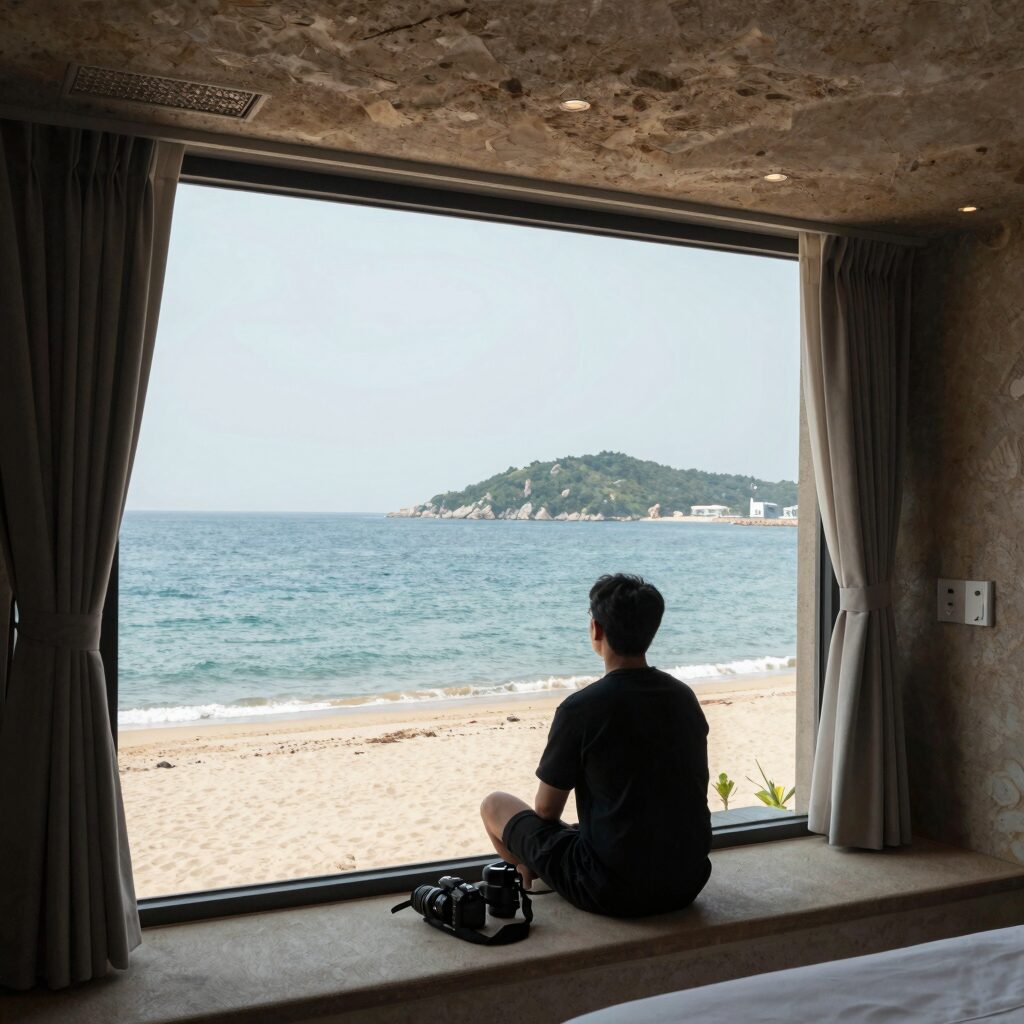 안탈리아 페르게 호텔 어덜트 온리의 프라이빗 비치와 해양 엘리베이터 전경