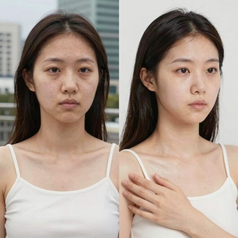 겨드랑이 색소침착 관리 전후 비교 이미지