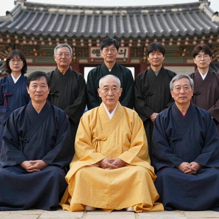 법륜로드 스님과 손님 출연진 단체사진