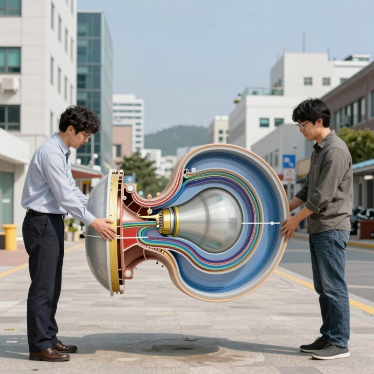 Bifan 양방향 팬 내부 구조와 공기 흐름 다이어그램