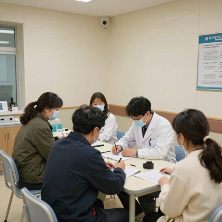부산 명지 행복한어린이병원 야간 진료 모습