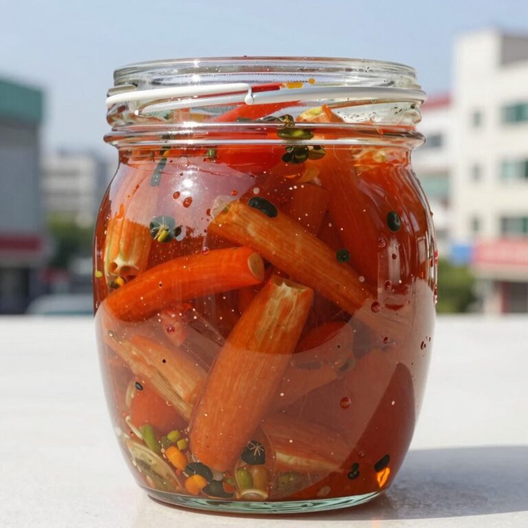 참외장아찌가 쪼글쪼글하게 절여진 모습, 아삭한 식감과 은은한 단맛이 느껴지는 여름 반찬