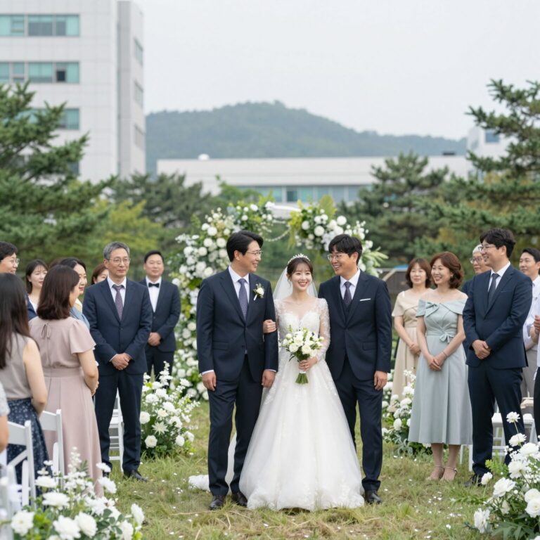 최태원 SK 회장 차녀 최민정 결혼식 장면 하객들