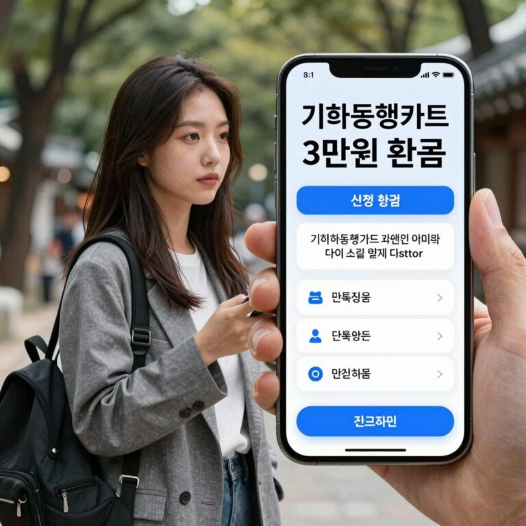 기후동행카드 3만원 환급 신청 방법 단계별 안내 이미지