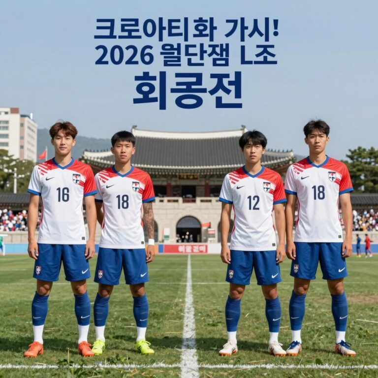 크로아티아와 가나의 2026 월드컵 L조 최종전 경기 포스터와 주요 선수들