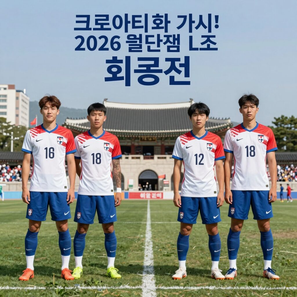 크로아티아와 가나의 2026 월드컵 L조 최종전 경기 포스터와 주요 선수들