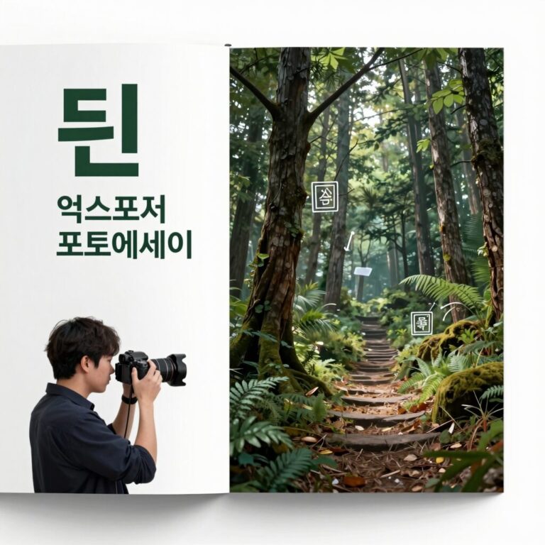 듄 익스포저 포토에세이 책 표지와 내부 사진 구성