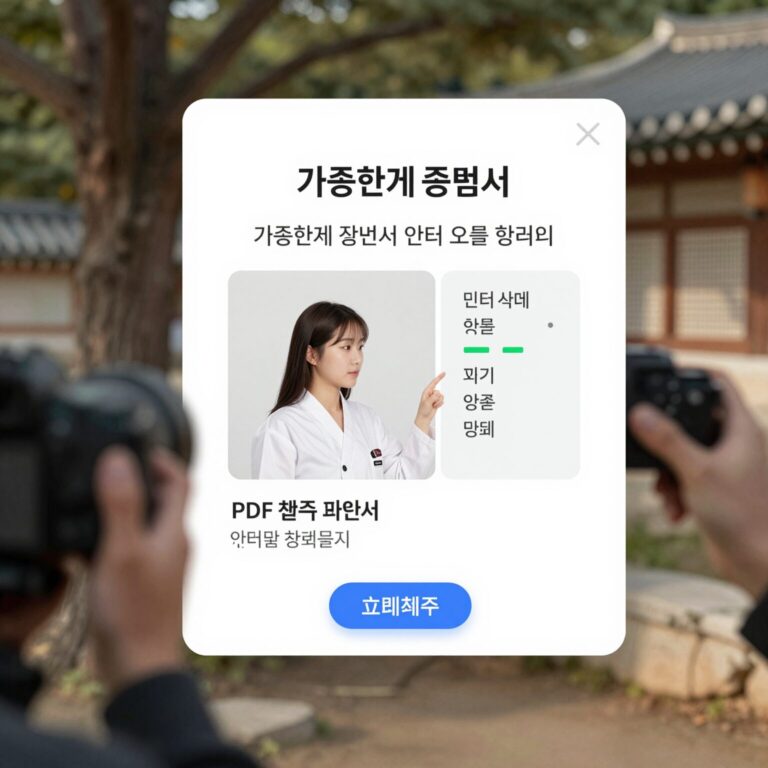 가족관계증명서 인터넷 발급 화면에서 PDF 저장 선택하는 모습