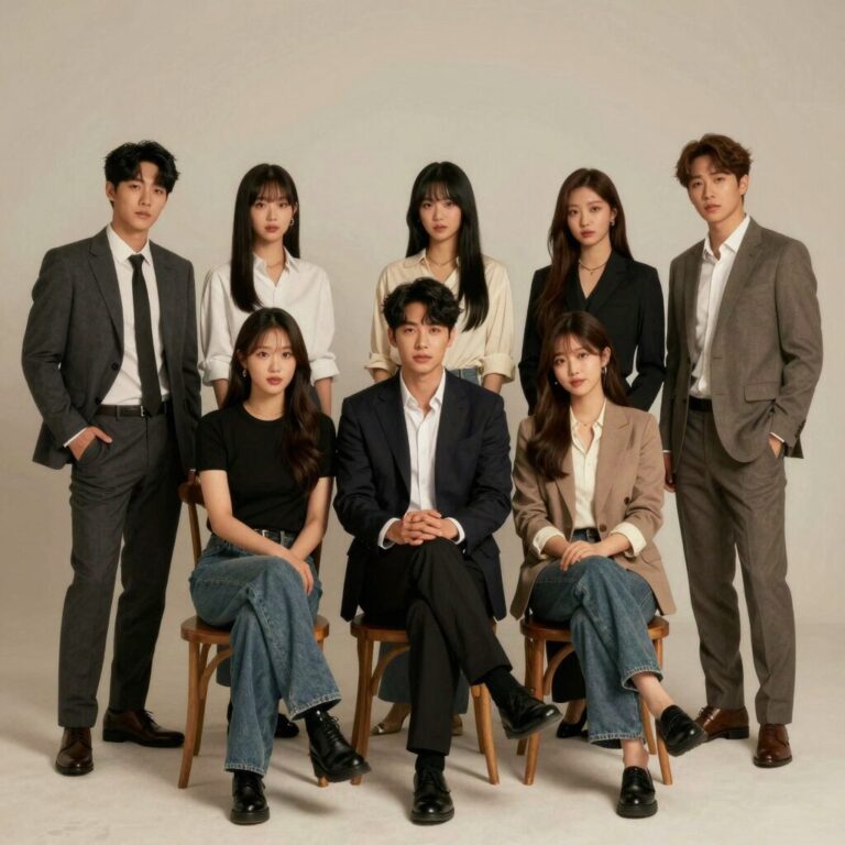 피프티 피프티 멤버들이 함께 포즈를 취하고 있는 단체 사진