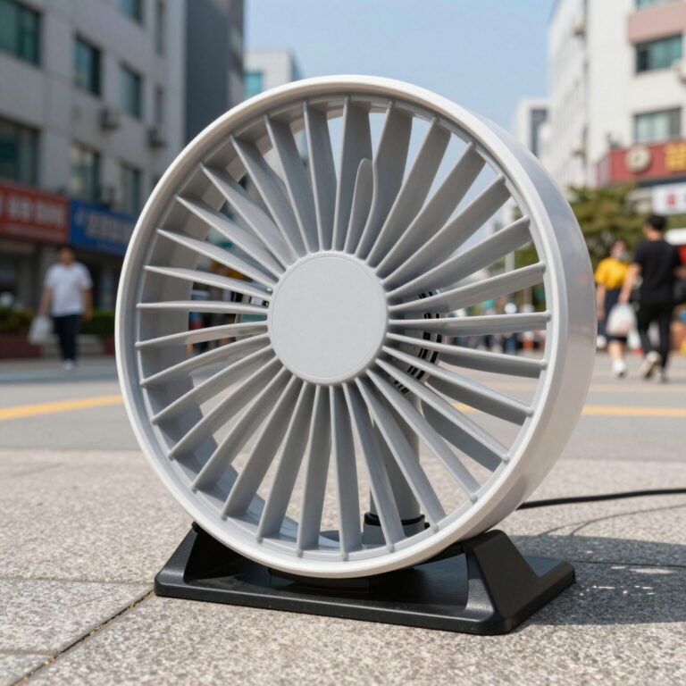 프롬비 휴대용 선풍기 날개 교체 모습