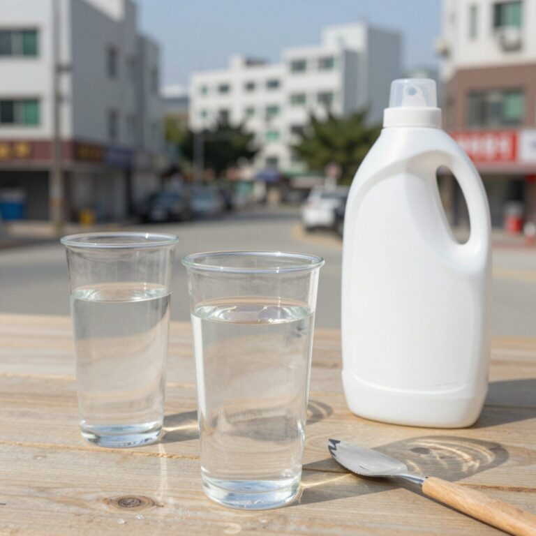 초파리 트랩 만들기 재료 식초 설탕 주방세제 컵 랩