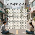 가로세로 연구소 유튜브 채널 화면으로 십자말풀이 문제가 펼쳐져 있음
