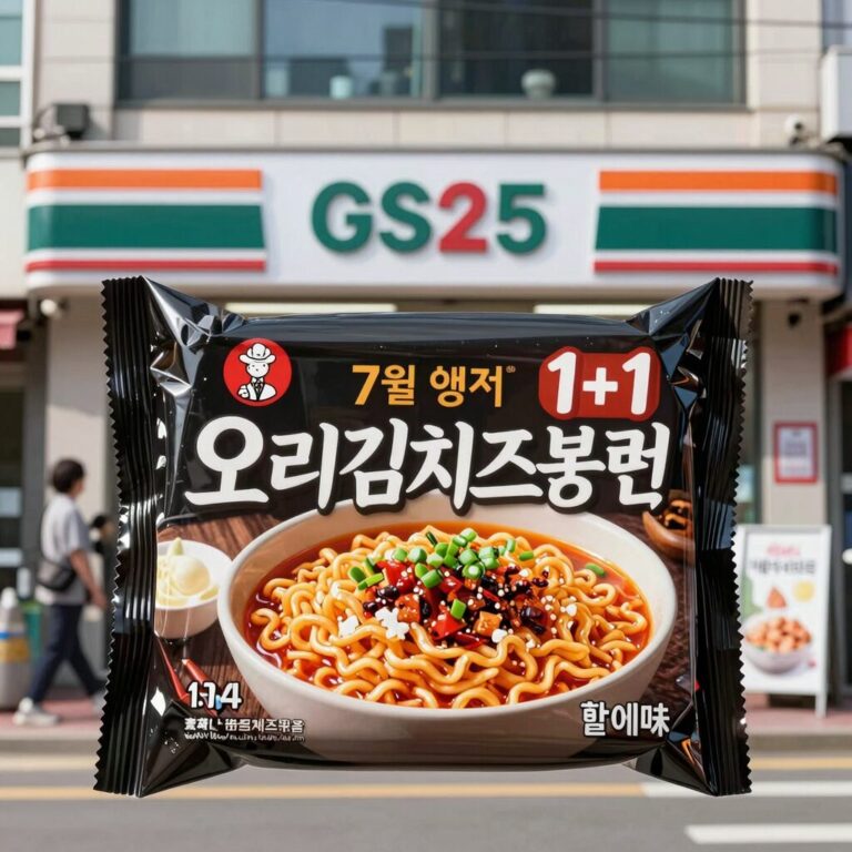 GS25 7월 행사 오모리김치즈볶음면 1+1 할인