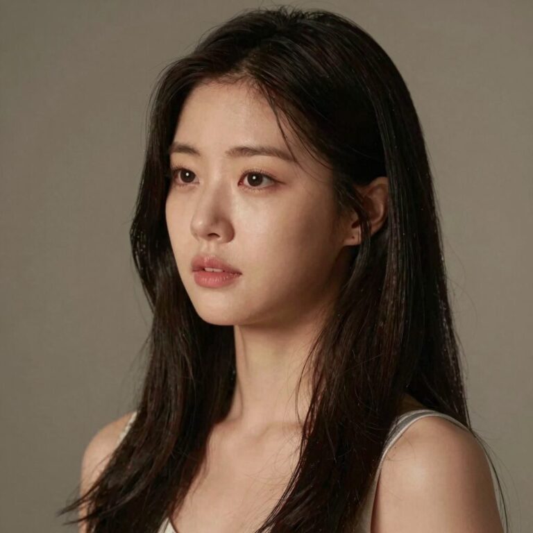 가수 한혜진의 프로필 사진, 이국적인 이목구비와 세련된 스타일