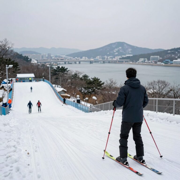 서울 한강 수상스키에서 초보가 성공한 순간, 리버시티수상스키장의 한강뷰와 함께