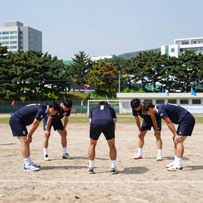 한일 드림플레이어즈 한국 일본 레전드 선수들이 그라운드에서 인사하고 있는 모습