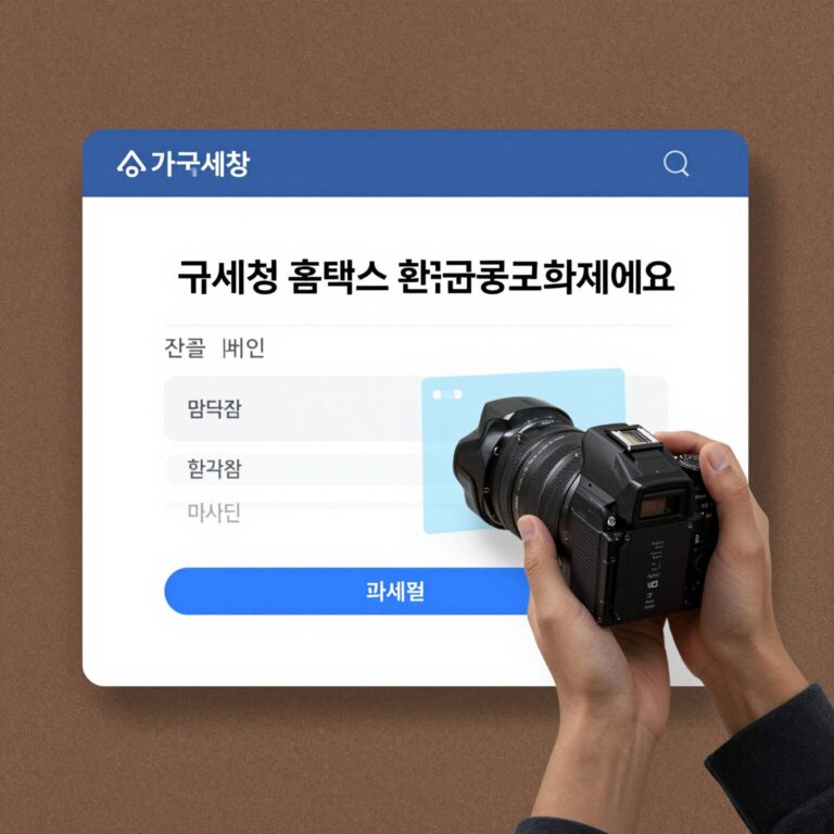 국세청 홈택스 환급금 조회 화면 예시
