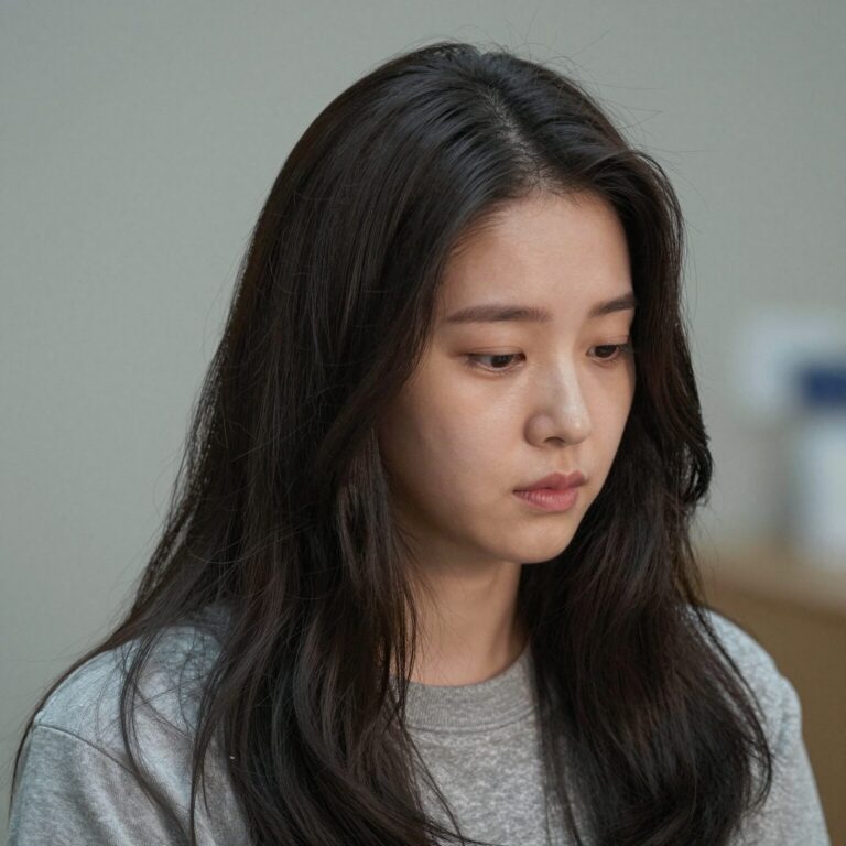 가수 홍주가 항암 치료 후 두피 열감과 저림을 호소하며 관리하는 모습