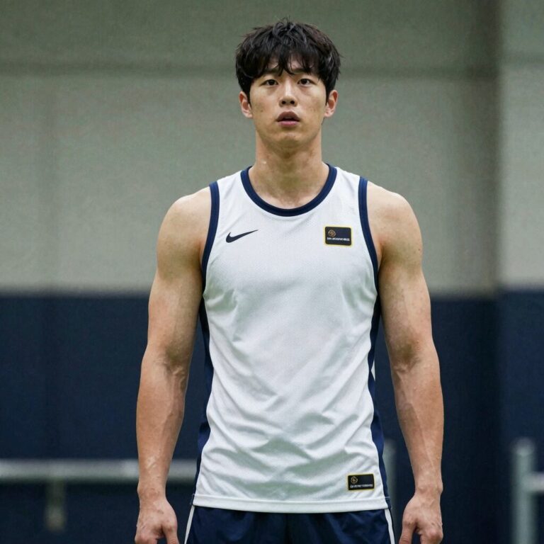 황인범 페예노르트 유니폼을 입고 스트렝스 훈련 중인 모습